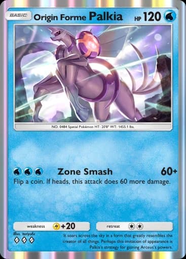 Origin Forme Palkia (Triumphant Light #23/96, 3-Diamonds) | Pokémon TCG ...