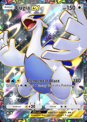 Lugia ex (#195, ⭐⭐, Saber Marino y Celeste) • Pokémon TCG Pocket