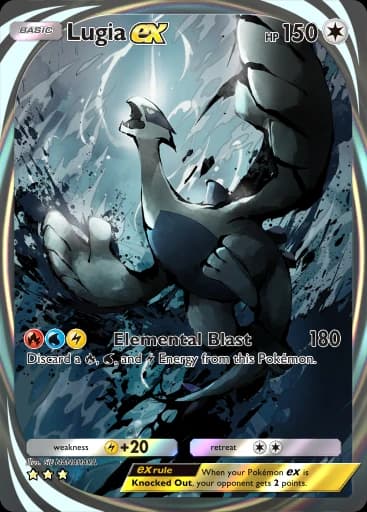 Lugia ex (#211, ⭐⭐⭐, Saber Marino y Celeste) • Pokémon TCG Pocket