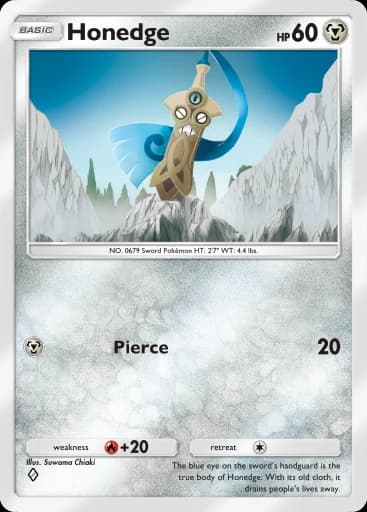 Monorpale / Honedge - Figurine Pokémon GO Neuve, Région Libre
