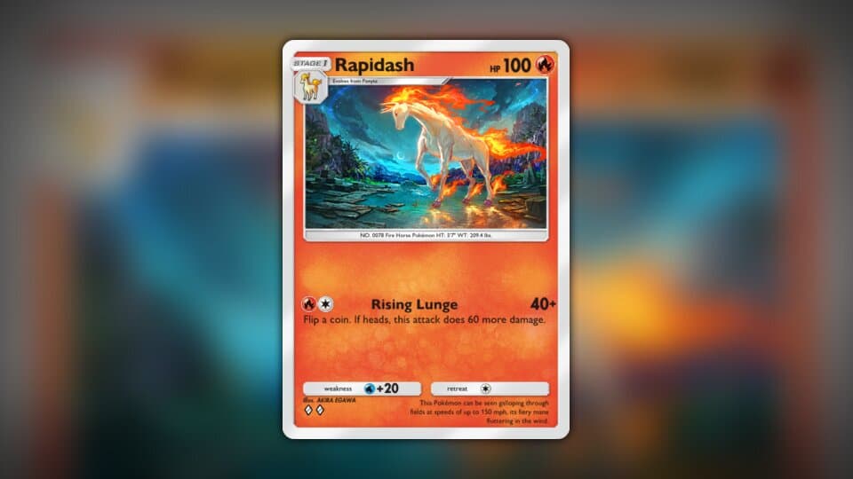 rapidash stage 1 pokemon card value Rapidash (18/181) [Sun & Moon: Team Up] Near Mint Reverse Holofoil