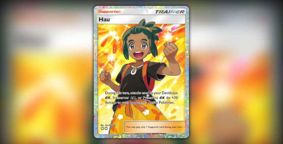 Hau (Eevee Grove #85/107, 2-Stars) | Pokmon TCG Pocket