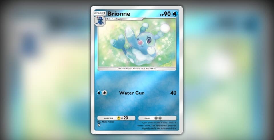 brionne pokemon card Brionne (40/149) (Cosmos Holo) [Sun & Moon: Base Set]  Gamers Paradise