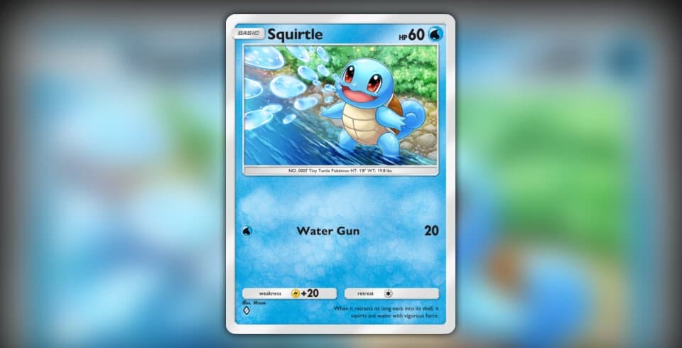 all squirtle pokemon cards Squirtle 048 Cosmos Holo Raw Card main image 1