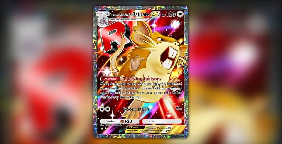 Team Rocket's Raticate ex