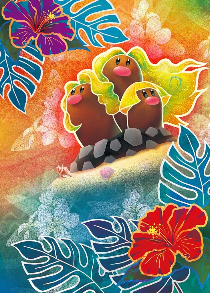 Alolan Dugtrio ex full art (Pokémon TCG Pocket)