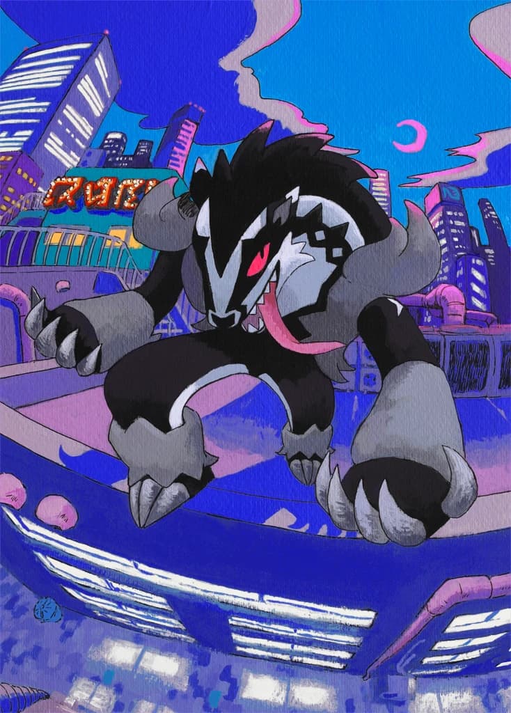 Galarian Obstagoon full art (Pokémon TCG Pocket)