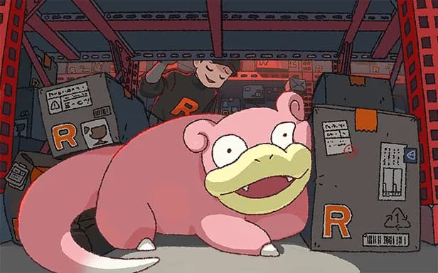 Team Rocket's Slowpoke full art (Pokémon TCG Pocket)