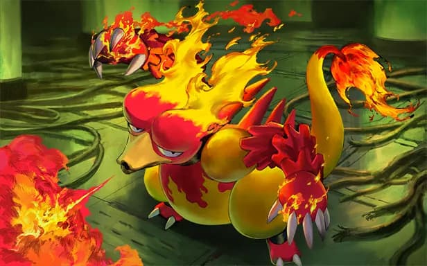 Team Rocket's Magmar full art (Pokémon TCG Pocket)