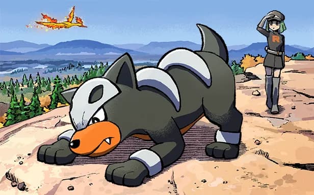 Team Rocket's Houndour full art (Pokémon TCG Pocket)
