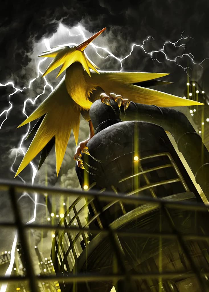 Team Rocket's Zapdos ex full art (Pokémon TCG Pocket)