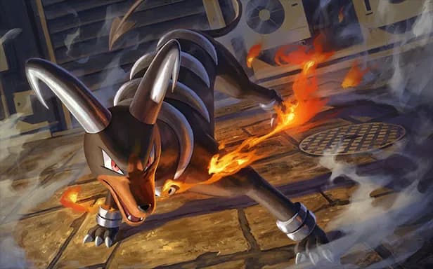 Team Rocket's Houndoom full art (Pokémon TCG Pocket)