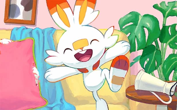 Scorbunny full art (Pokémon TCG Pocket)