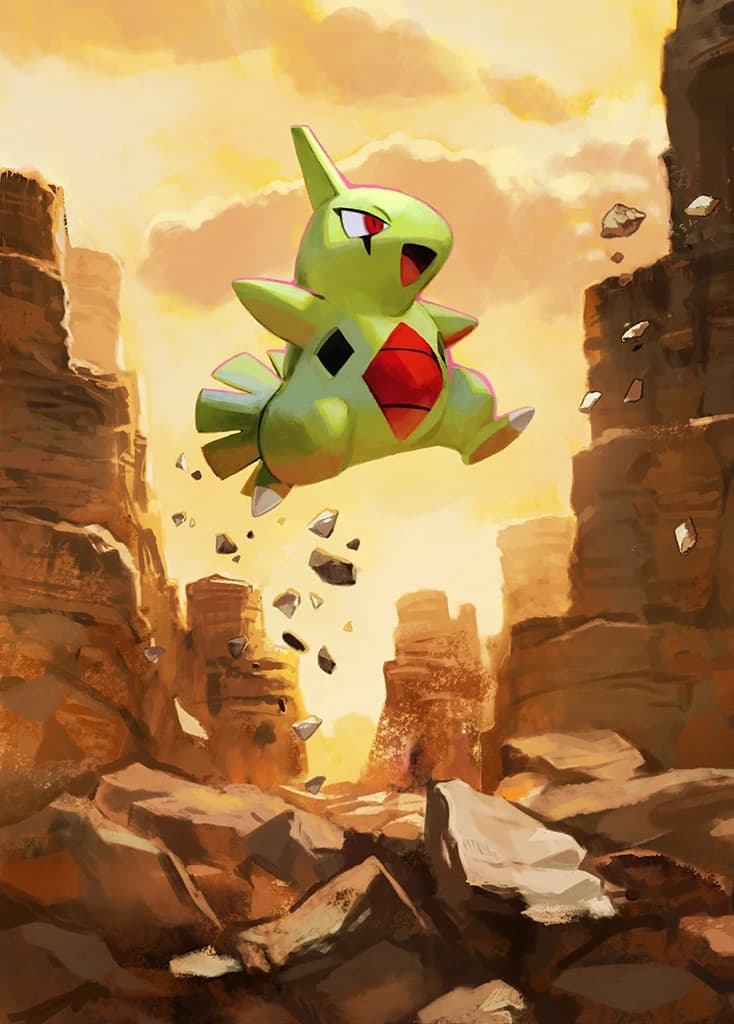 Larvitar full art (Pokémon TCG Pocket)