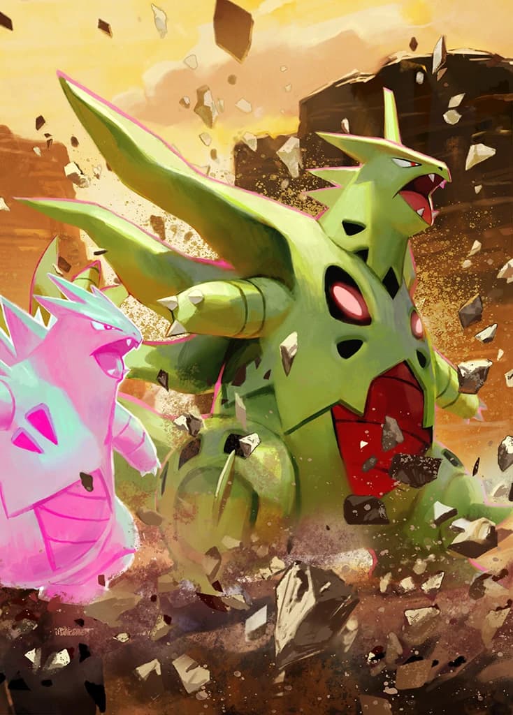 Mega Tyranitar ex full art (Pokémon TCG Pocket)