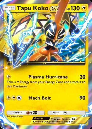 Tapacoco Ex Tapu Koko ex (PROMO-A #84/92, Promocional) | Pokémon TCG Pocket