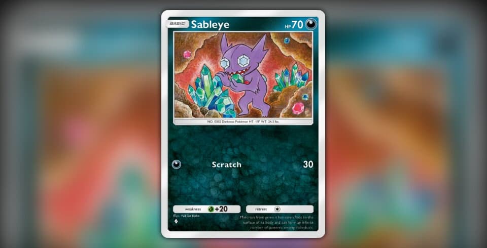 shiny sableye pokemon card Sableye - SV: Paldean Fates