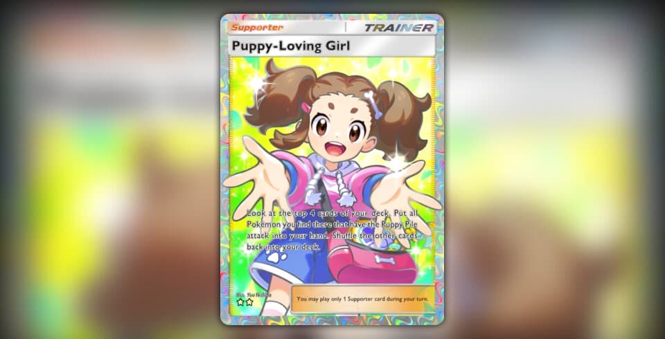 Puppy-Loving Girl