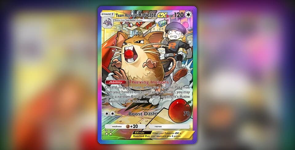 Team Rocket's Raticate ex