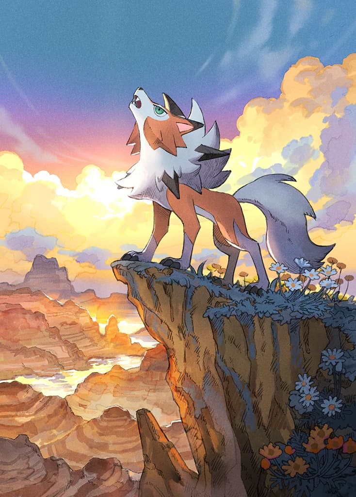 Lycanroc ex full art (Pokémon TCG Pocket)