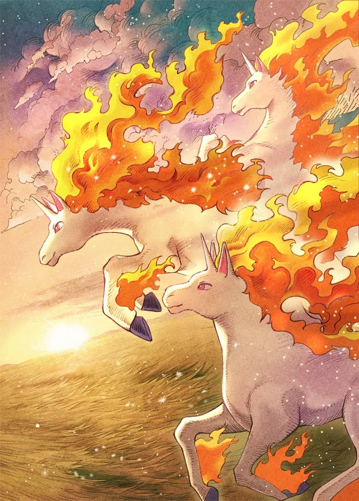 Rapidash ex full art (Pokémon TCG Pocket)
