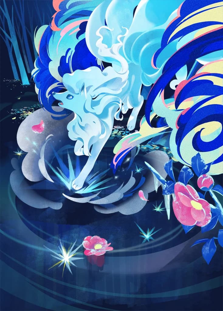 Ninetales de Alola ex full art (Pokémon TCG Pocket)