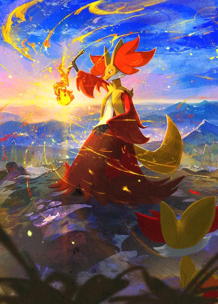 Delphox full art (Pokémon TCG Pocket)