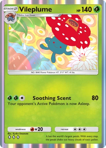 Vileplume (Genetic Apex #13/226, 3-Diamonds) | Pokémon TCG Pocket