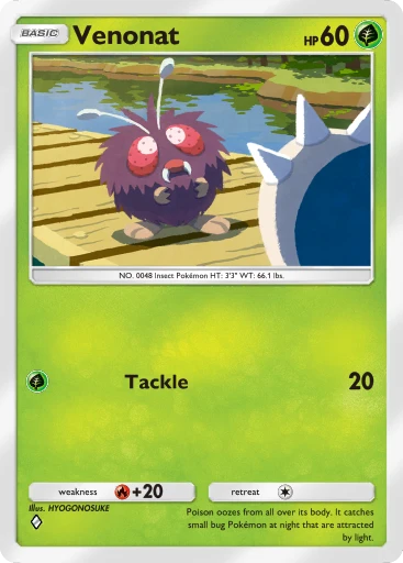 Venomoth (Genetic Apex #17/226, 1-Diamond) | Pokémon TCG Pocket