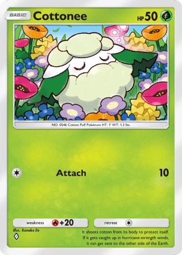 Whimsicott (#28, ♦️♦️, Genetic Apex) • Pokémon TCG Pocket