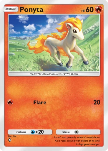 Ponyta (Genetic Apex #42/226, 1-Diamond) | Pokmon TCG Pocket