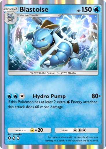 Blastoise (#55, ♦️♦️♦️, Genetic Apex) • Pokémon TCG Pocket