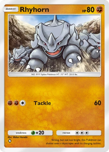 Rhydon (#157, ♦️♦️, Genetic Apex) • Pokémon TCG Pocket