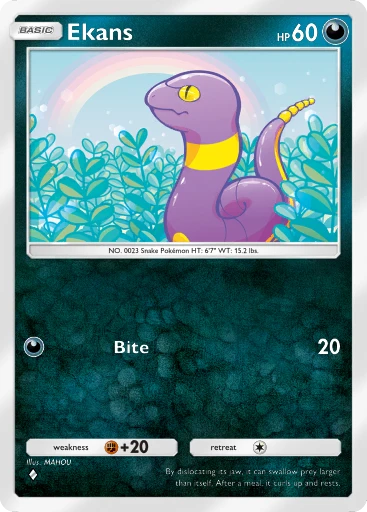Arbok (#165, ♦️♦️, Genetic Apex) • Pokémon TCG Pocket