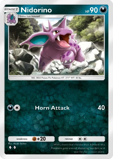 Nidoran♂ (#169, ♦️, Genetic Apex) • Pokémon TCG Pocket