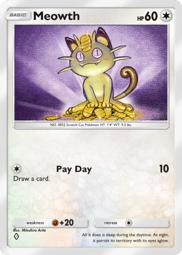 Meowth (Genetic Apex #196/226, 1-Diamond) | Pokmon TCG Pocket