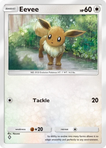 Eevee (#285, ♦️, Deluxe Pack: ex) • Pokémon TCG Pocket