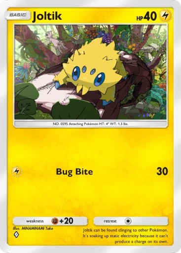 Joltik (#28, ♦️, Mythical Island) • Pokémon TCG Pocket