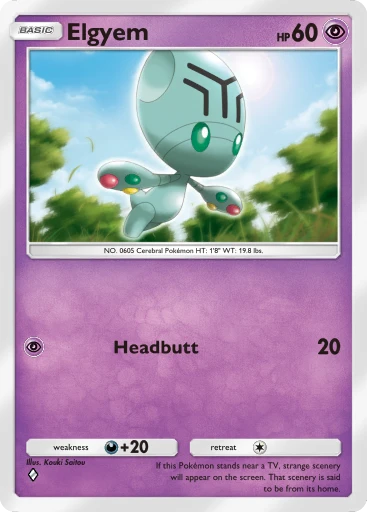 elgyem pokemon card 032/066 - Elgyem main image 0