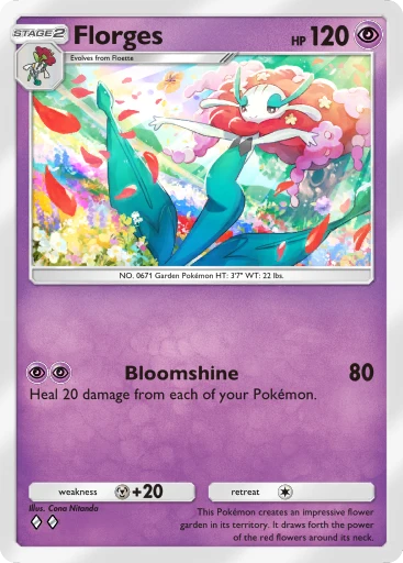 Florges (Mythical Island #38/86, 2-Diamonds) | Pokémon TCG Pocket