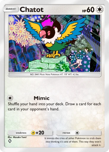 Chatot (#141, ♦️, Space-Time Smackdown) • Pokémon TCG Pocket
