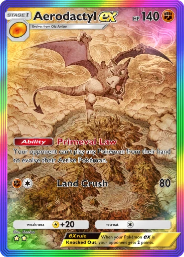 Aerodactyl ex (Mythical Island #84/86, 2-Stars) | Pokmon TCG Pocket