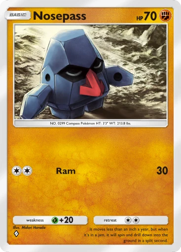 Nosepass (Space-Time Smackdown #86/208, 1-Diamond) | Pokmon TCG Pocket Nosepass (Space-Time Smackdown #86/208, 1-Diamond) | Pokmon TCG Pocket