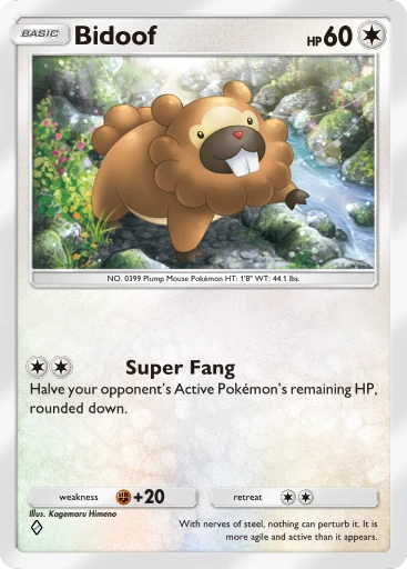 Bidoof (Space-Time Smackdown #135/208, 1-Diamond) | Pokémon TCG Pocket