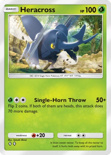 Heracross (Triumphant Light #1/96, 2-Diamonds) | Pokémon TCG Pocket