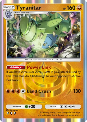 Tyranitar (Triumphant Light #41/96, 3-Diamonds) | Pokmon TCG Pocket