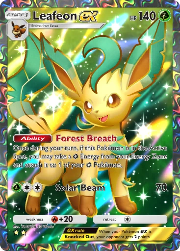Leafeon ex (#10, ♦️♦️♦️♦️, Triumphant Light