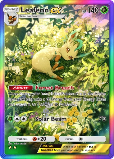 Leafeon ex (#10, ♦️♦️♦️♦️, Triumphant Light