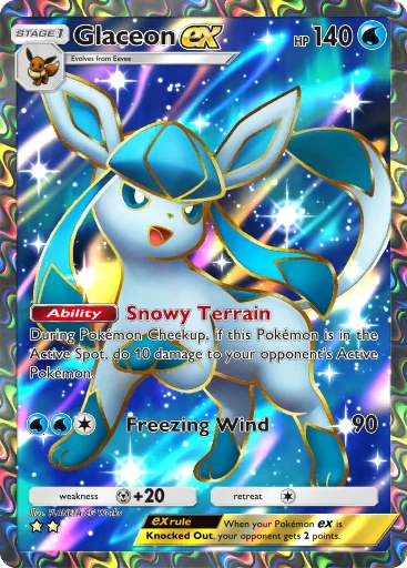 Glaceon (#46, ♦️♦️♦️, Space-Time Smackdown) • Pokémon