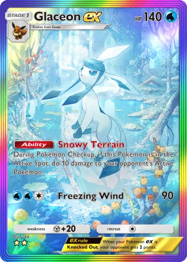 Glaceon ex (Triumphant Light #92/96, 2-Stars) | Pokémon TCG Pocket